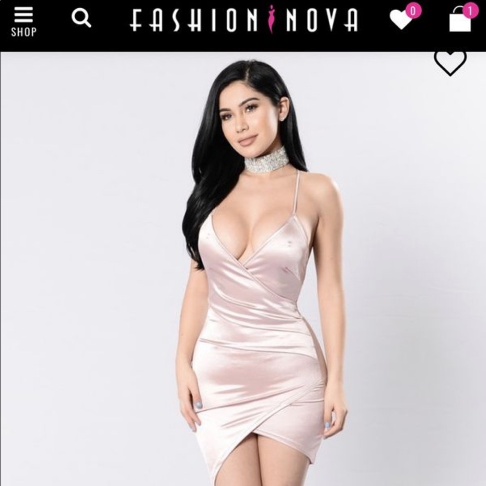 Fashion nova blush dress